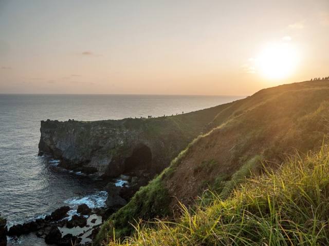 蘭嶼:海岬與夕陽