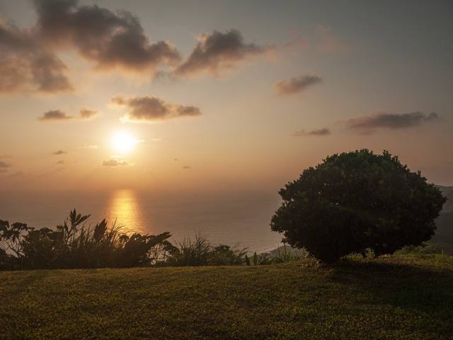 蘭嶼氣象站一帶：夕陽