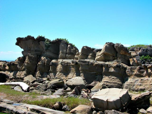 小野柳：海蝕岩景